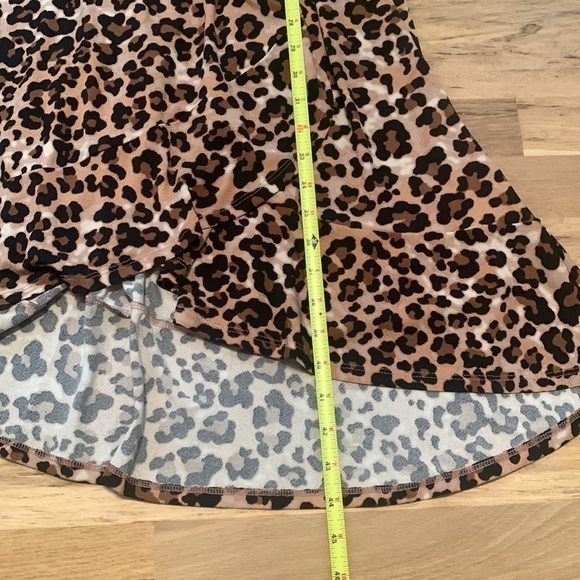 MOTHERHOOD Maternity Leopard Print High Low Flowy Nursing Wrap Dress Women’s M - Picture 13 of 15
